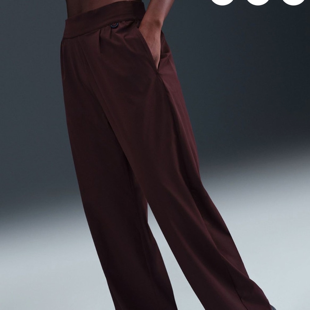Nike Women's Burgundy Crush Wide Leg Pants